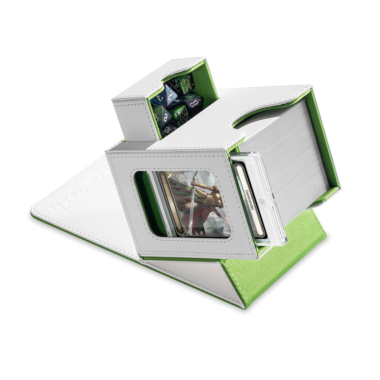 Commander Deck Box mit Würfelablage, 3. Convoke (Weiss/Grün)