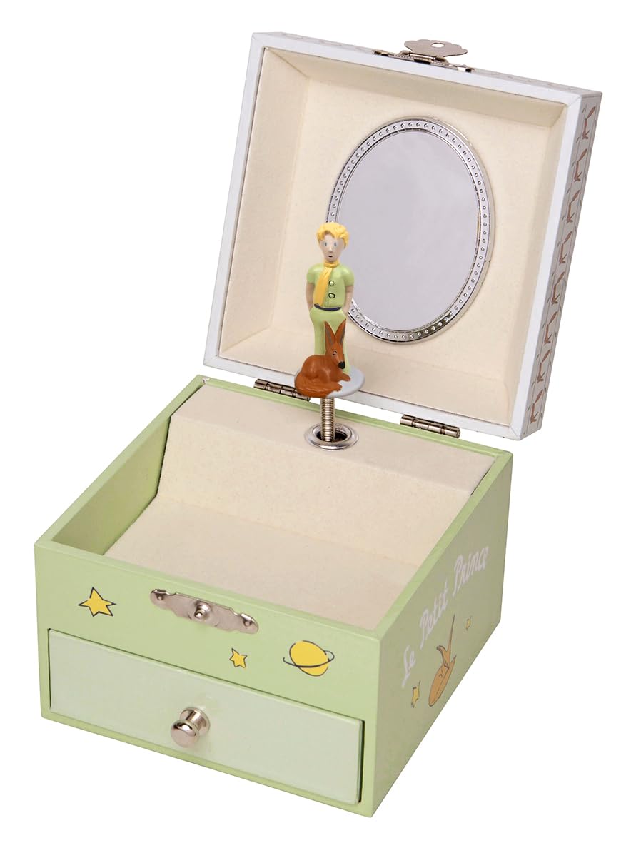 Schatzkiste & Musikschmuckdose - Der kleine Prinz St Exupery, Musikbox Würfel