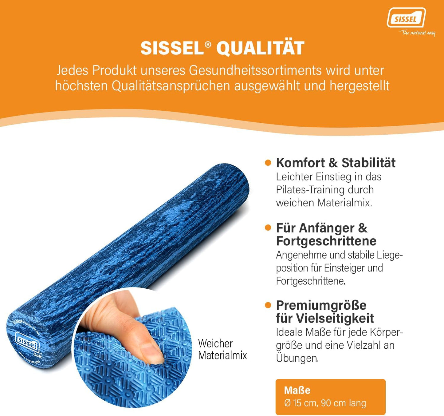 Pilates Roller Pro Soft, Single