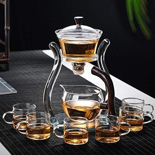 Glas-Teekanne mit magnetischem Wasserdurchlauf, Teekannen-Set Glas