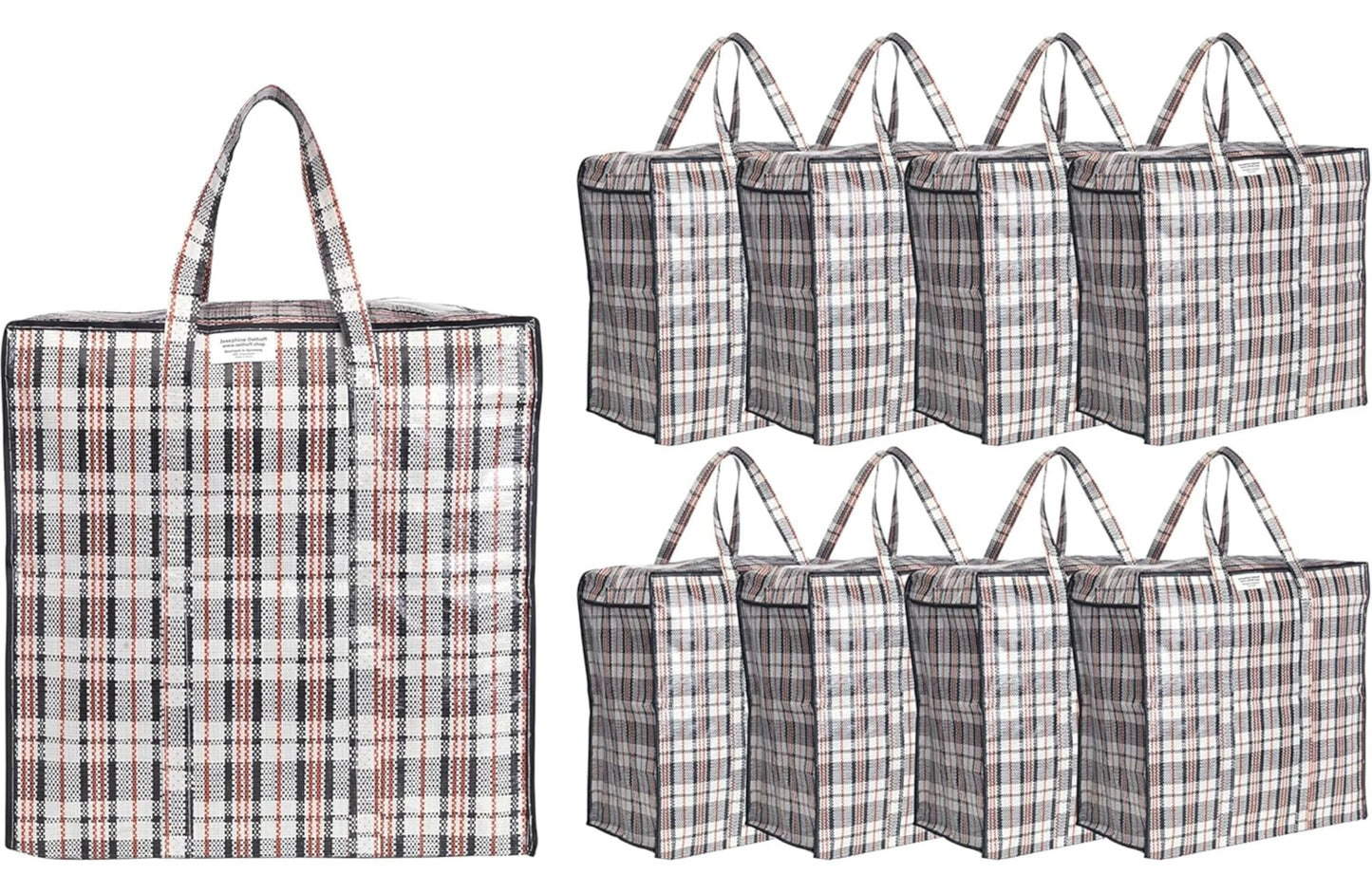9-teiliges Aufbewahrungstaschen-Set, 75L, Schwarz 9 Stück