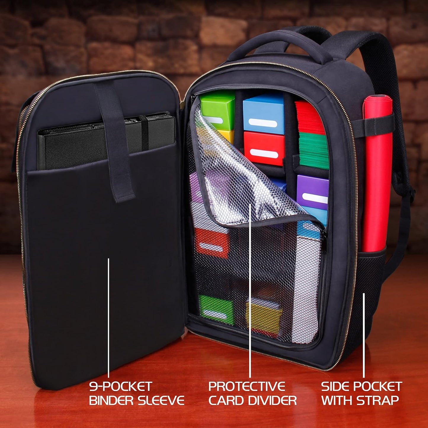 Tabletop Collector's Edition Card Storage Backpack, Schwarz