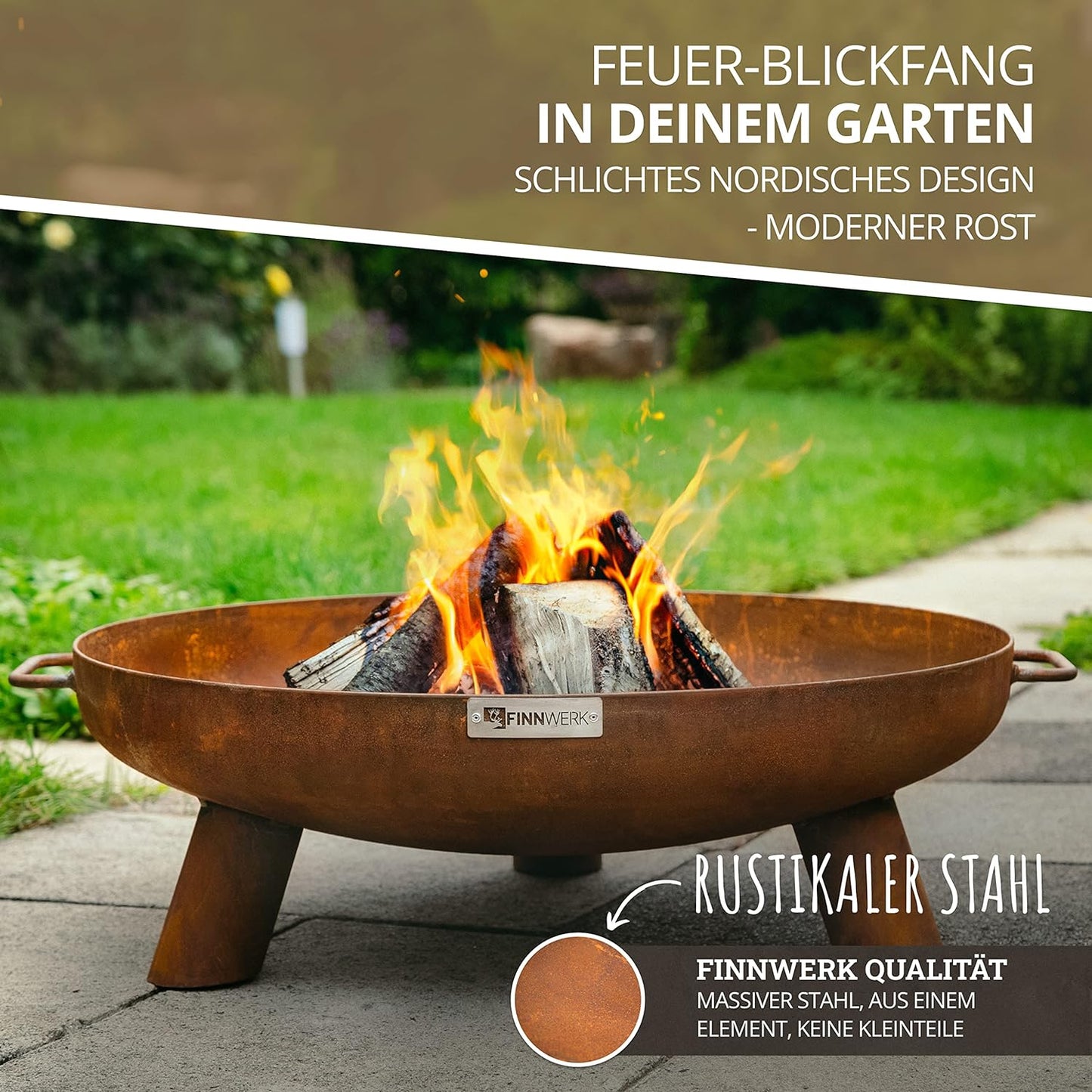 Feuerschale, 70 Feuerschale Rustikal
