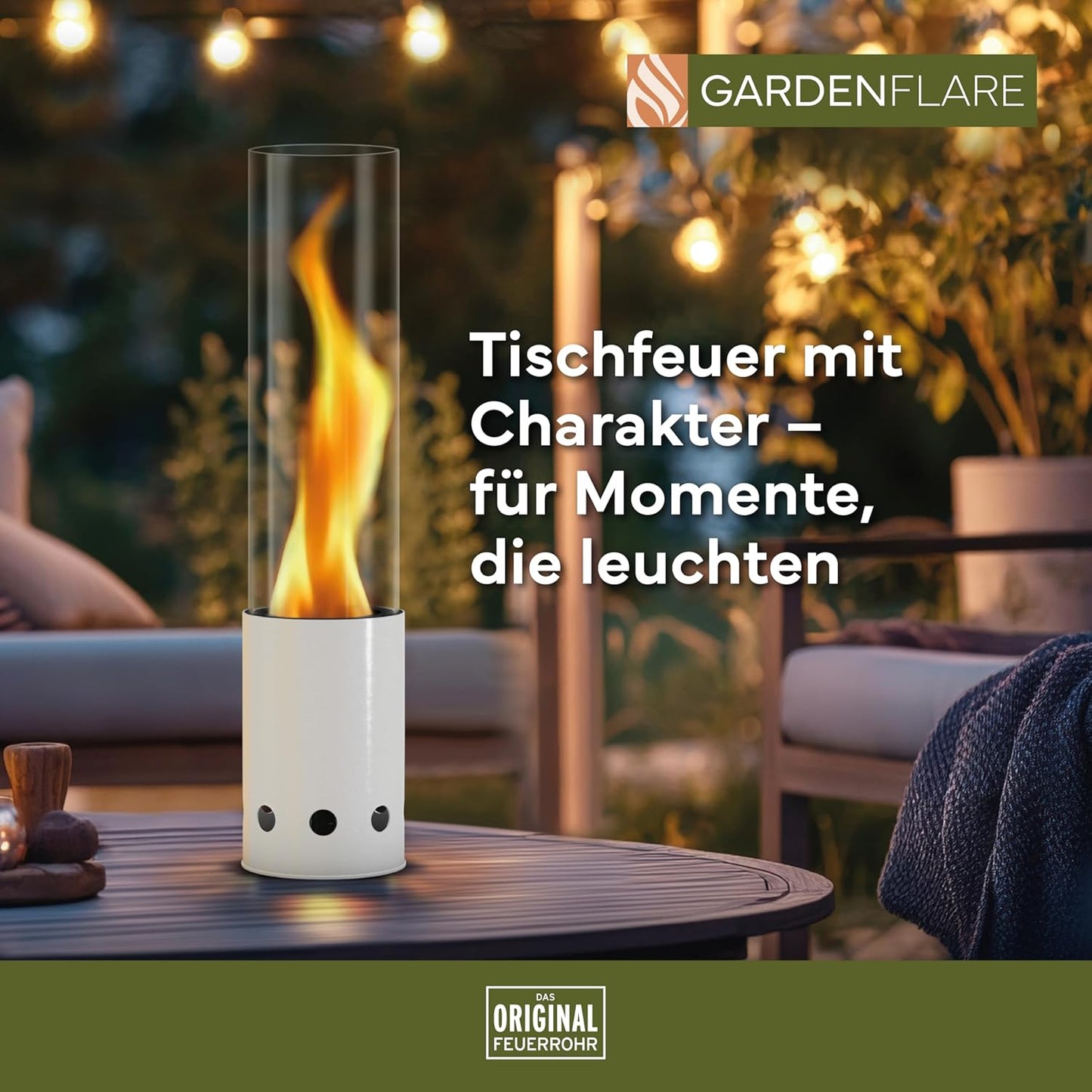 Tischfeuer, Weiss