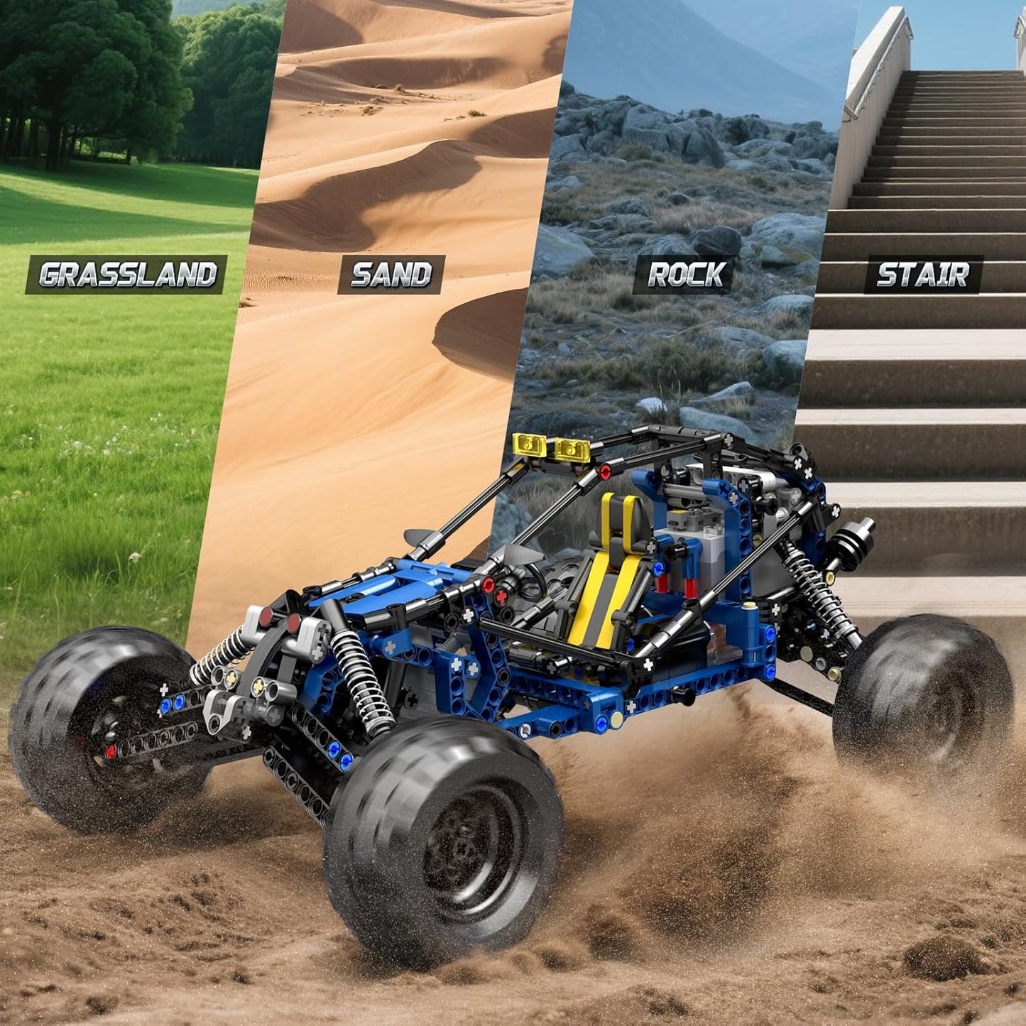 Technik Offroad-RC-Buggy-Bausatz, Blitz-Geländewagen