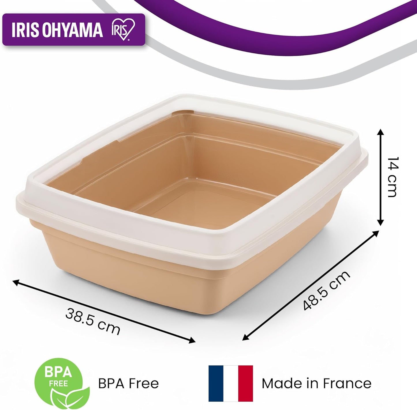 Katzentoilette CLH-12S, Beige Small - Single - Low Wall