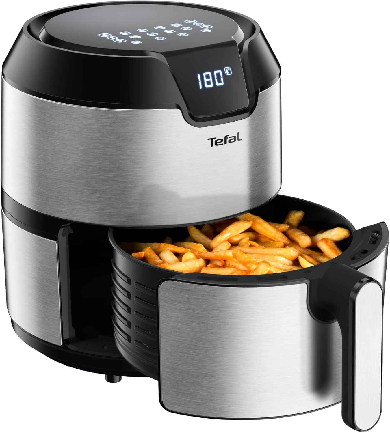 Heissluftfritteuse Easy Fry Deluxe XL, 4,2 L – Deluxe XL mit Display, Edelstahl