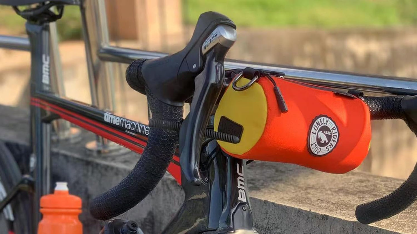 Flaschenhaltertasche mit universeller Befestigung, 1.1L Orange Gelb
