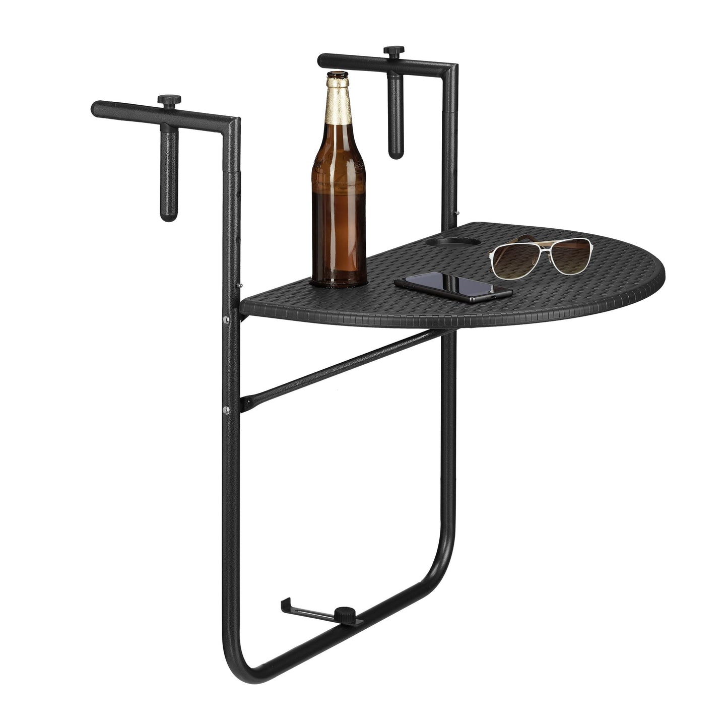 Balkonhängetisch, Schwarz
