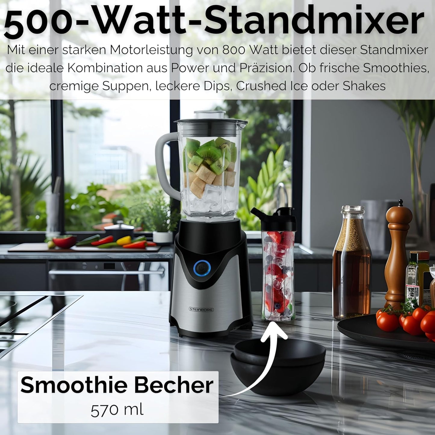 Standmixer mit To-Go Becher