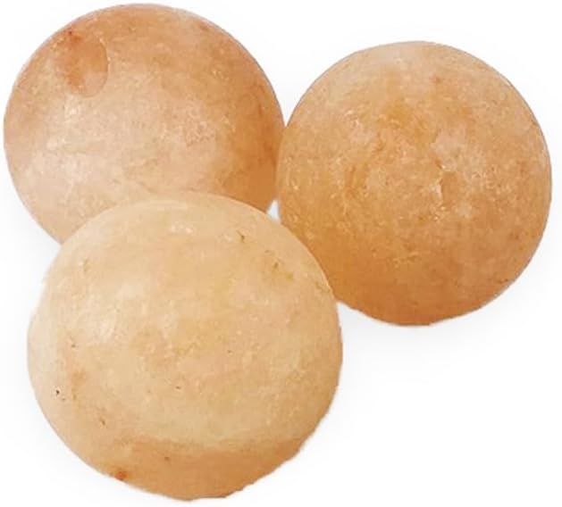 Himalayan Salzkugeln für Sauna (3 Stück), 3 Stück ohne Wandhalterung