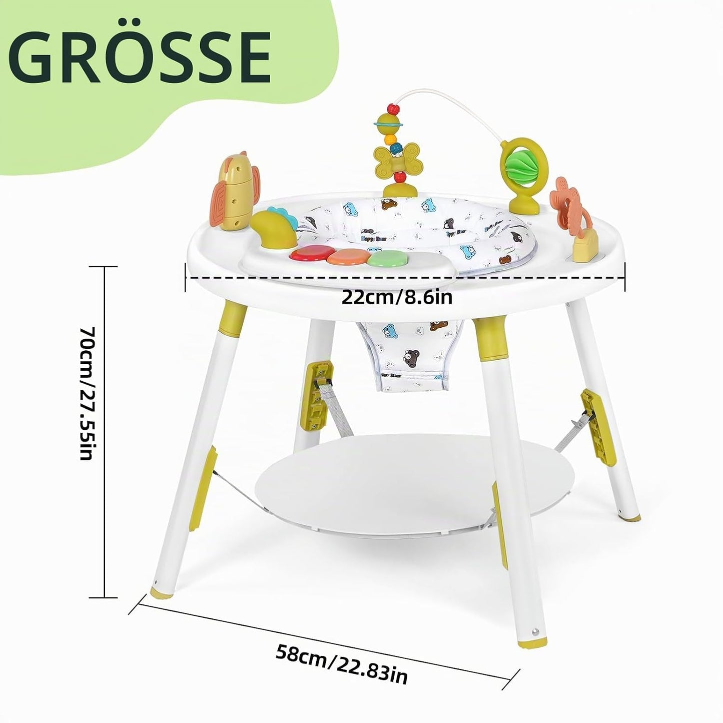3-in-1 Baby-Aktivitätszentrum, grün