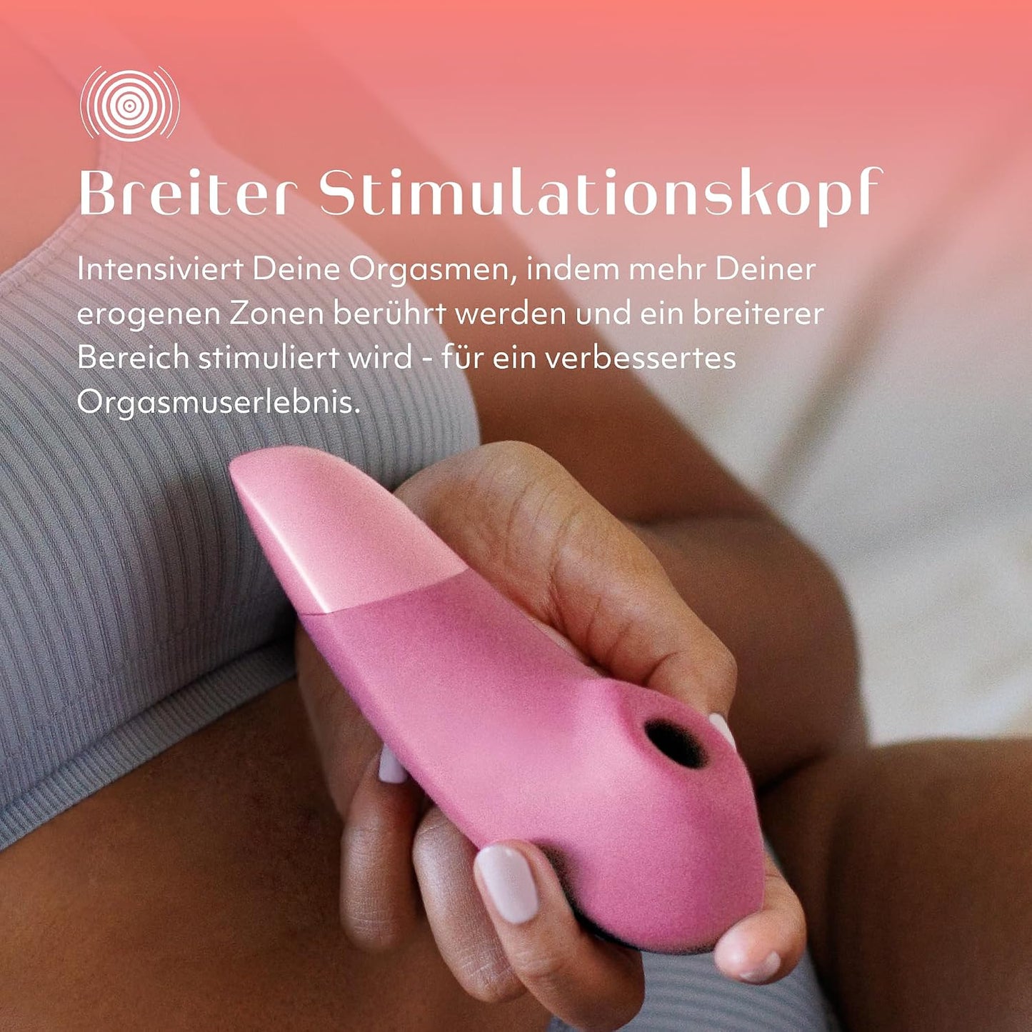 Enhance 2-in-1 Klitorisvibrator mit Saugfunktion, Hellrosa