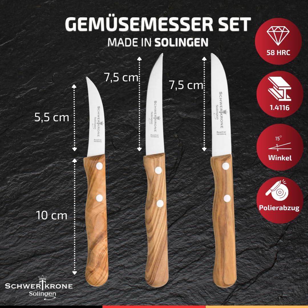 3-teiliges Küchenmesserset, Set 2