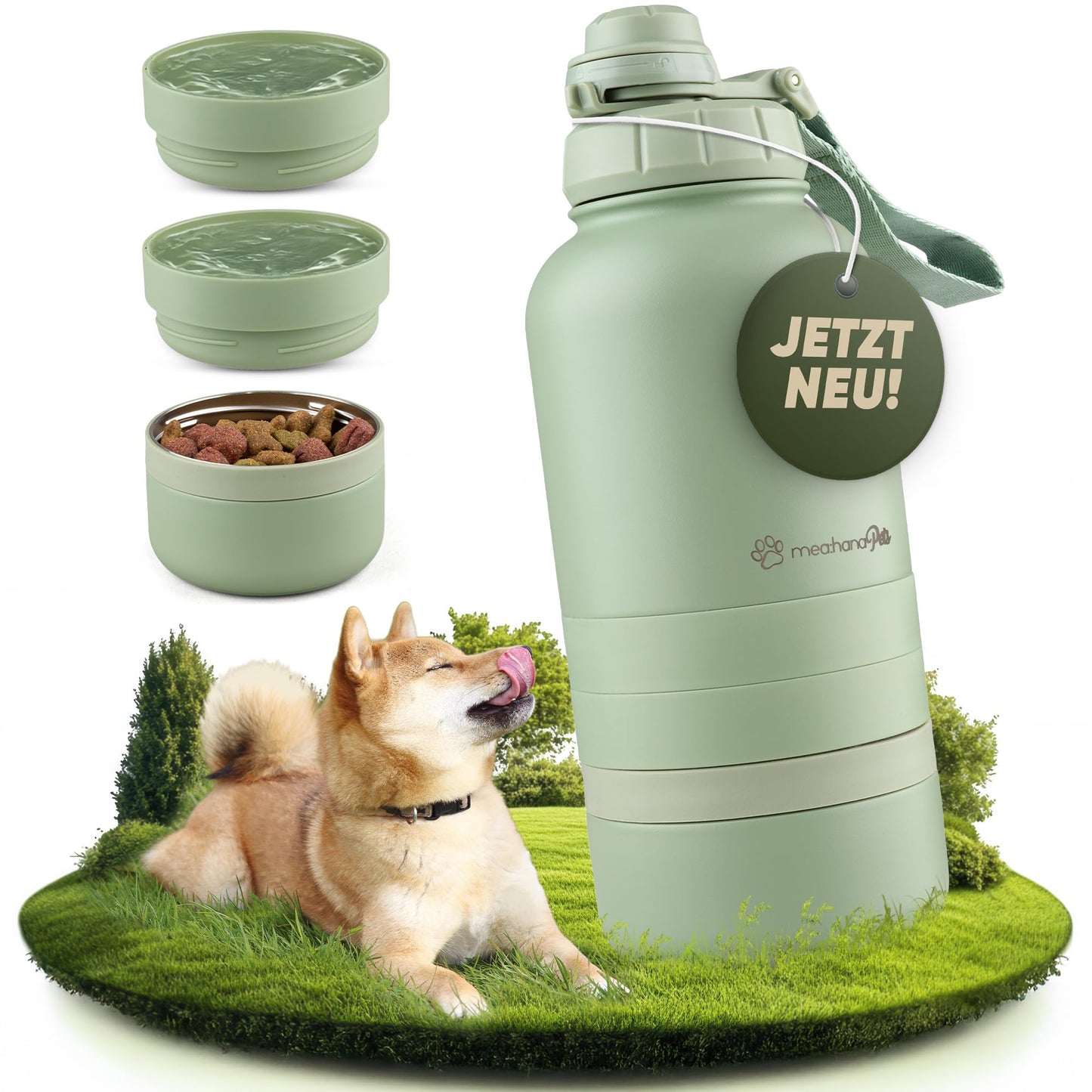 Hundetrinkflasche für unterwegs