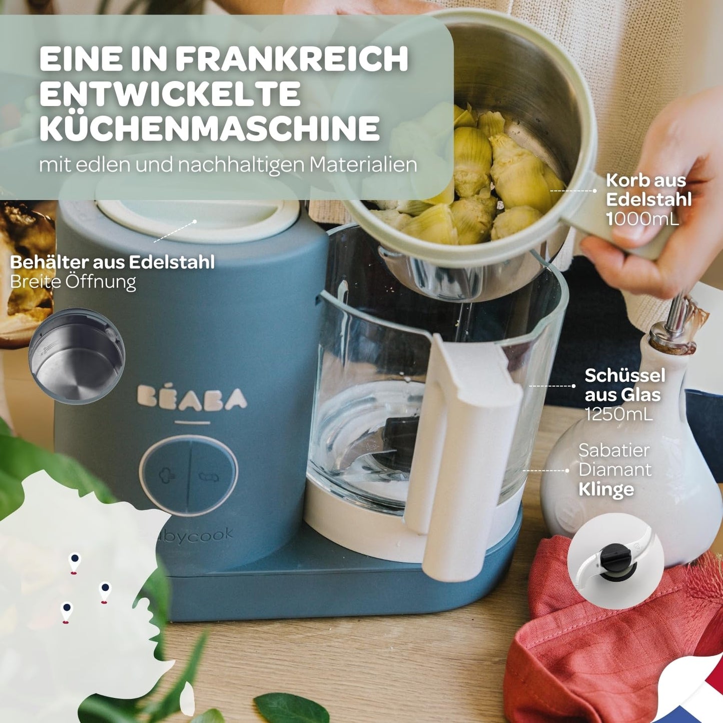 Babycook Neo, Kochroboter Mineralgrau