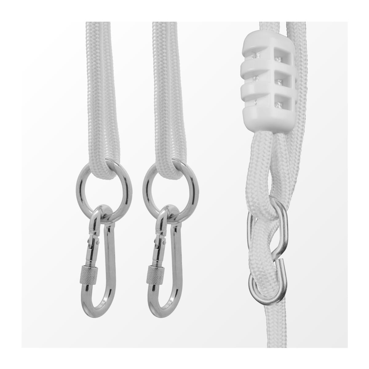 Babyschaukel mit Sicherheitsgurt, Grau-weiss