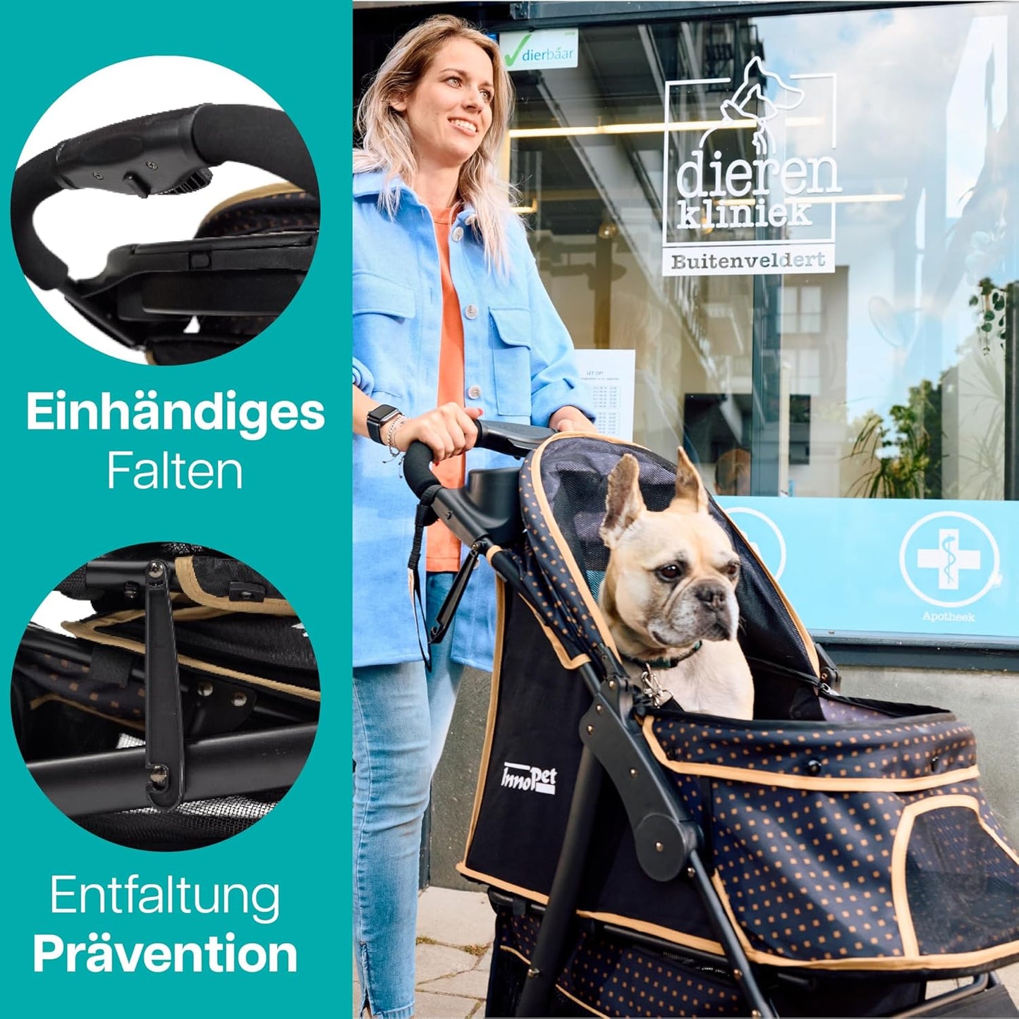 Geländegängiger Hunde- & Katzenbuggy bis 30kg