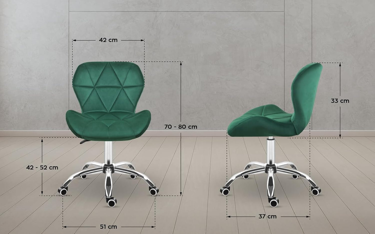 Ergonomischer Drehstuhl Future 3.0, Grün