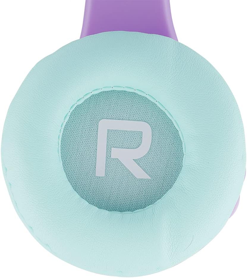 Bluetooth Kinderkopfhörer mit Lautstärkebegrenzung, Teal/Lila