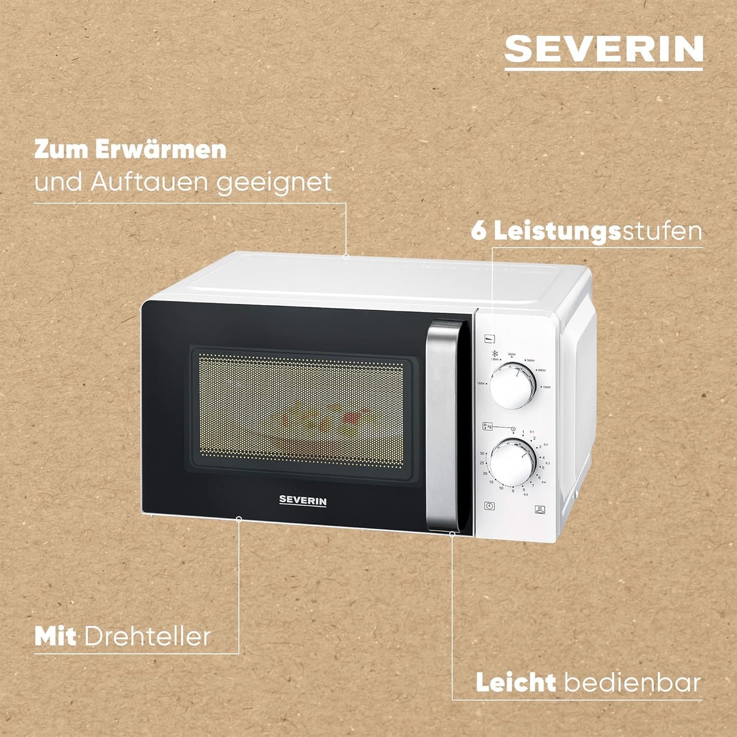 Mikrowelle MW7885, 17l, Weiss