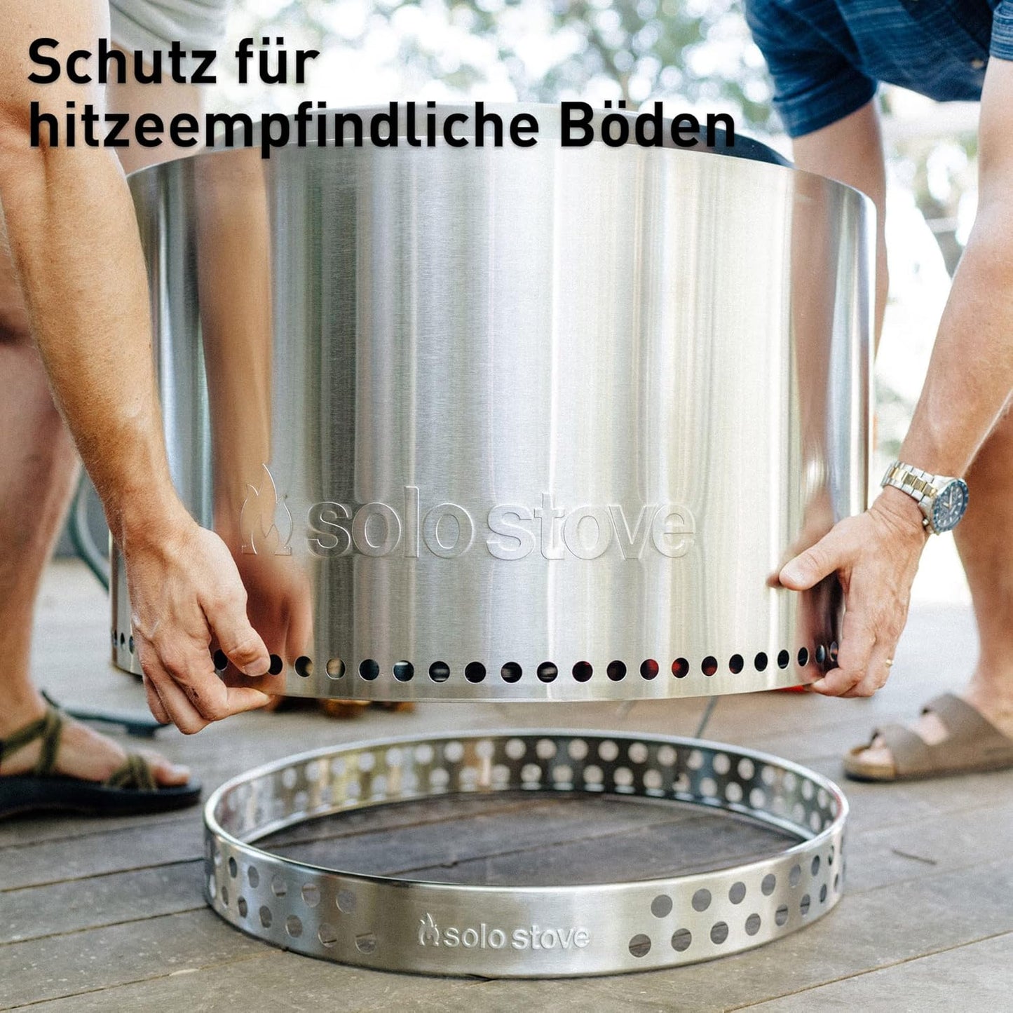 Feuerschale Yukon 2.0 mit Standfuss, Edelstahl