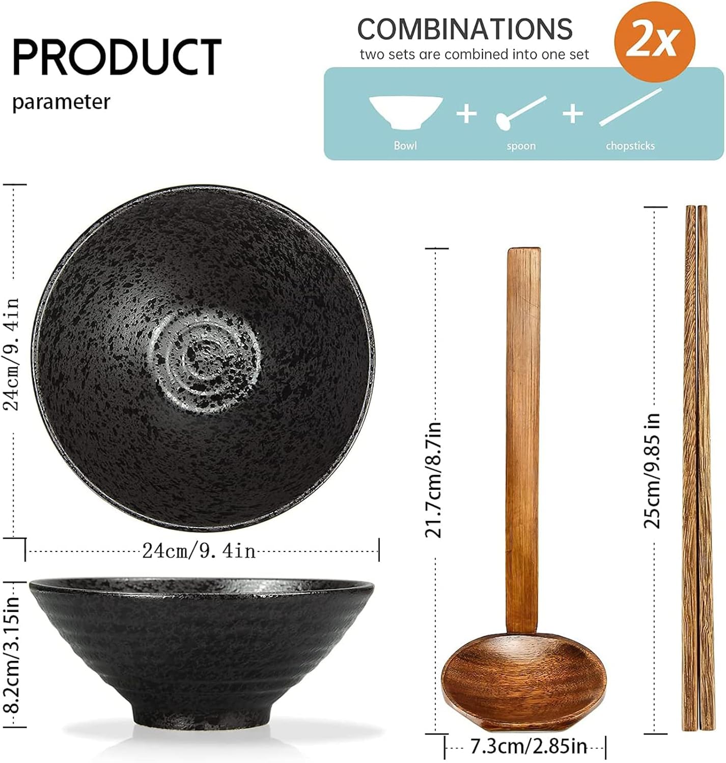 Ramen Schüssel-Set, 24cm