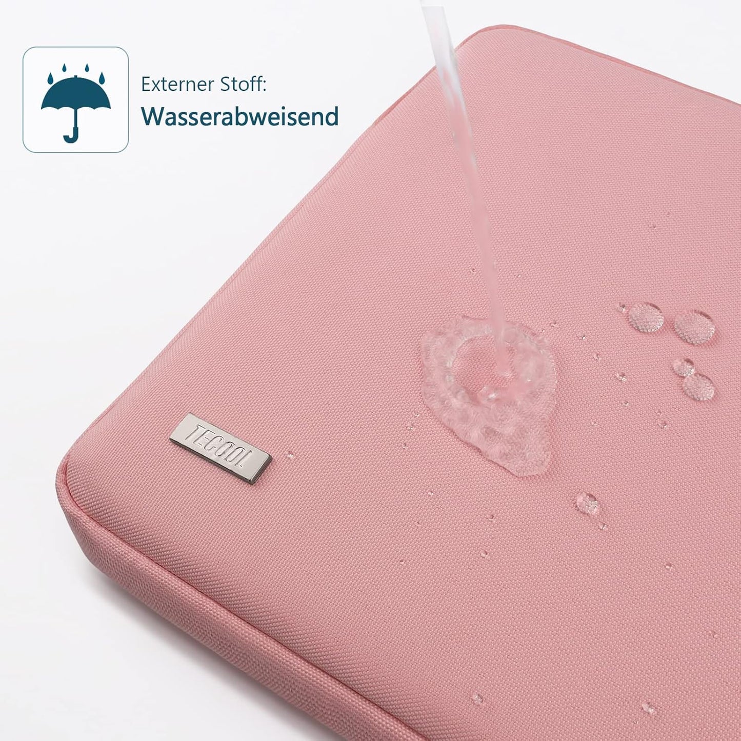 Laptop-Schutzhülle, wasserdicht, 14 inch Rosa