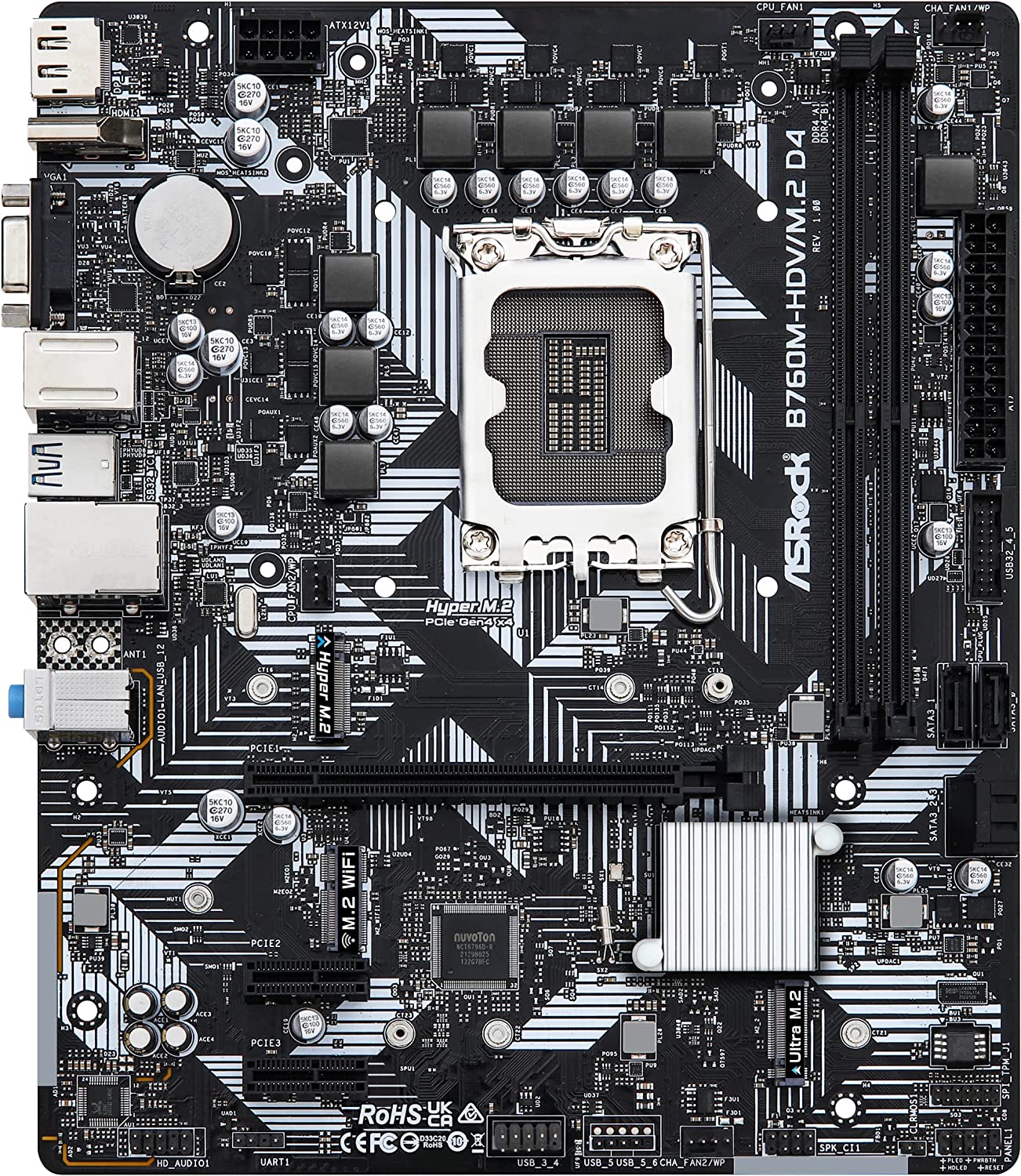 B760M-HDV/M.2 D4, Mainboard