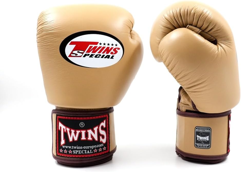 Boxhandschuhe für Muay Thai, Latte - Hellbraun 16 oz