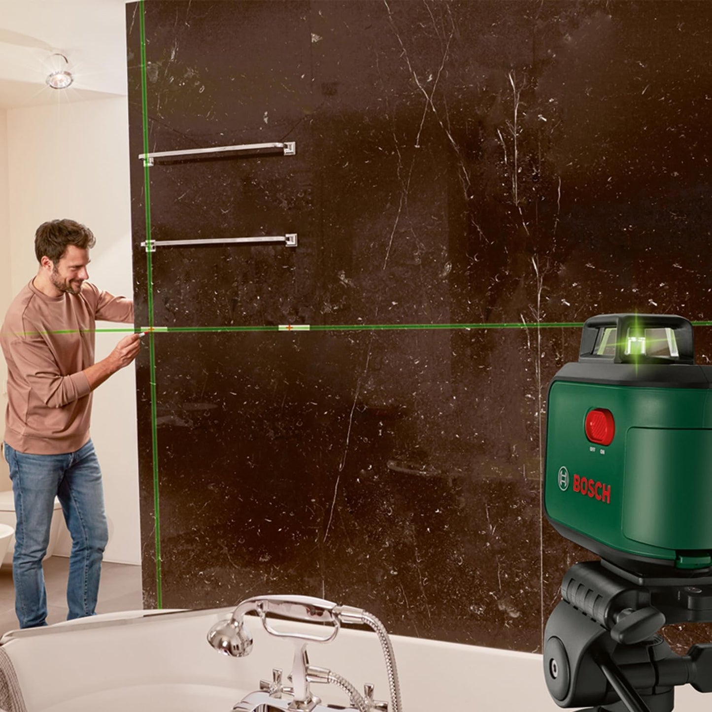Kreuzlinienlaser AdvancedLevel 360 mit Stativ-Set, AdvancedLevel 360 (Neu) + Stativ