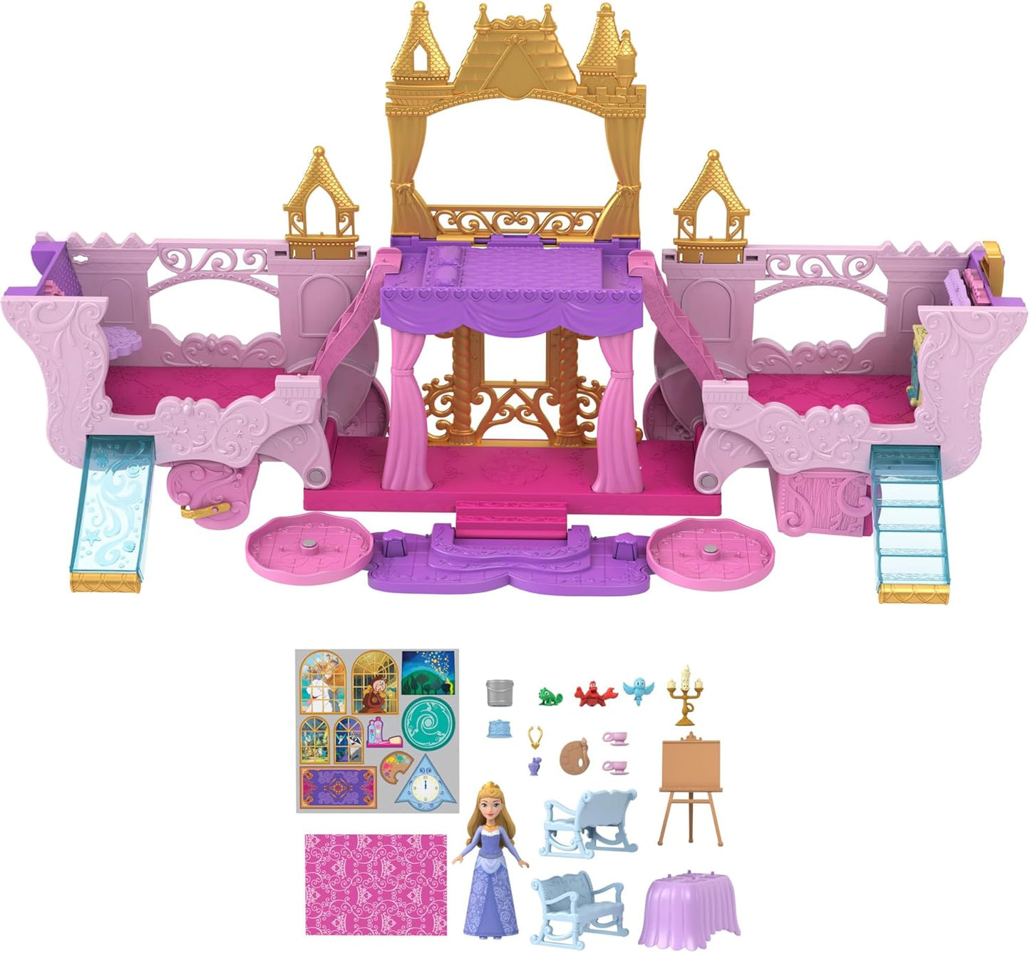 Verwandlungs-Spielset Kutsche zu Schloss mit Aurora, Spielset Kutsche