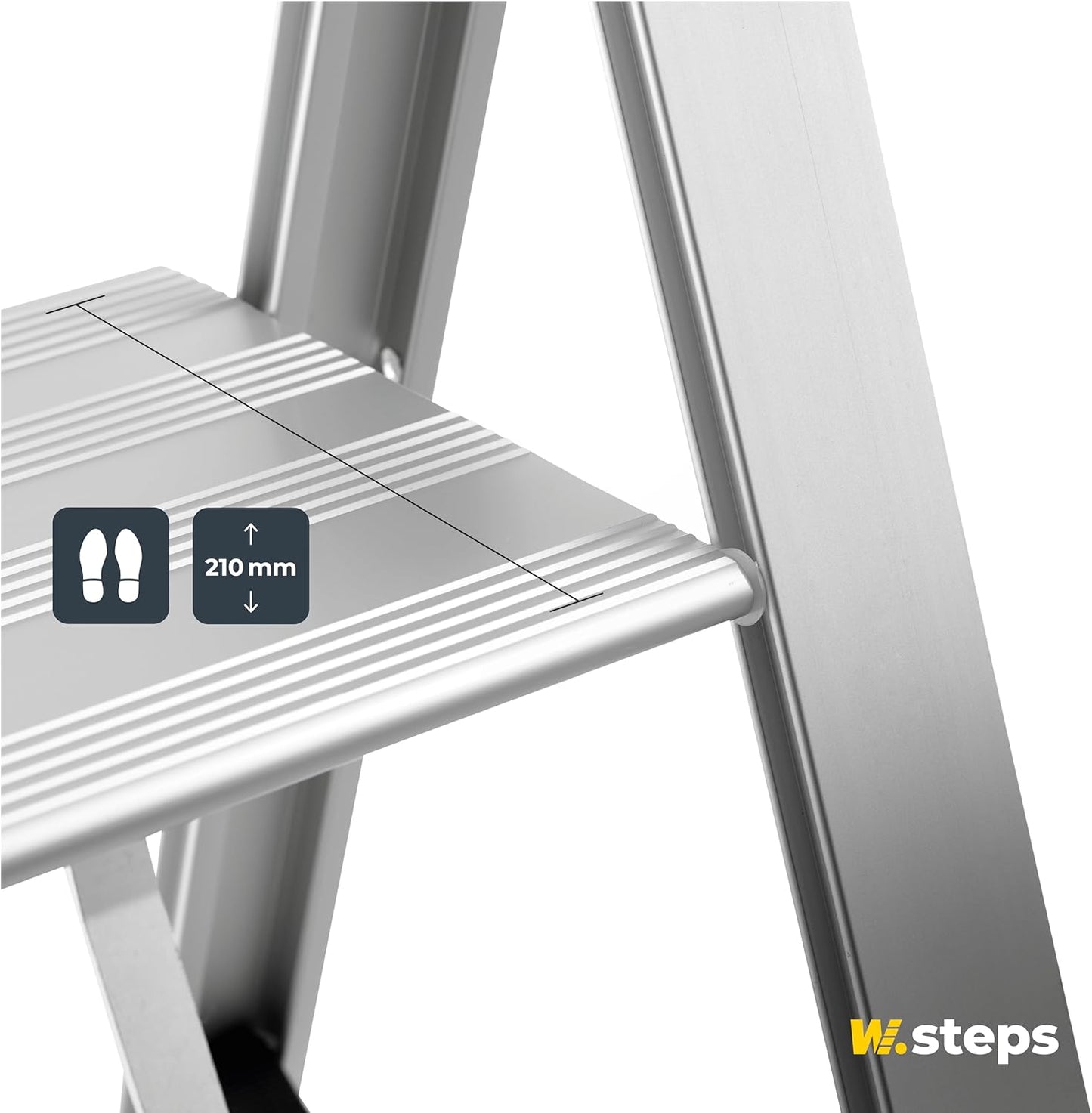 Kompakte Aluminium-Trittleiter, Aluminium Midi