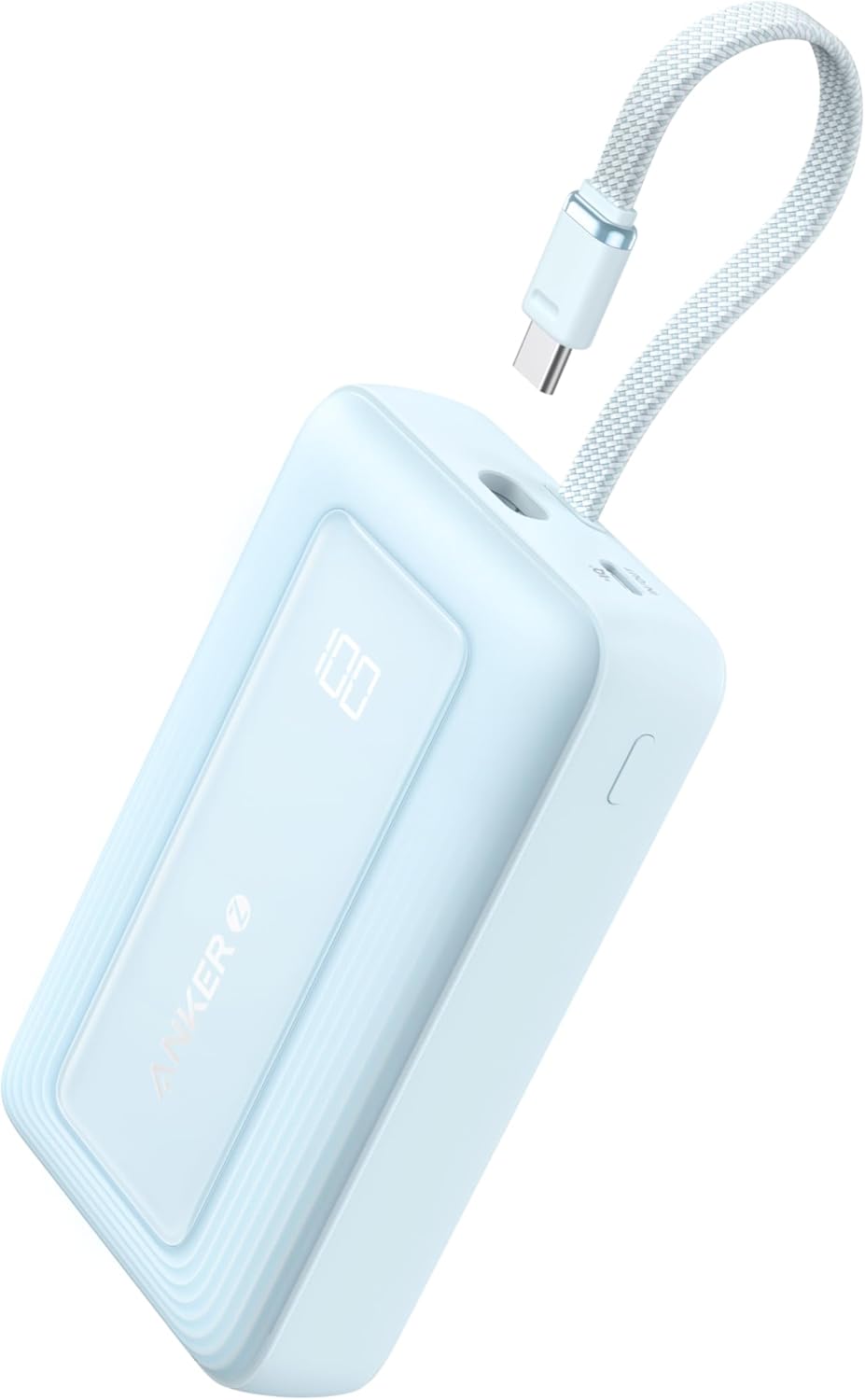 Powerbank 20000mAh, USB-C Kabel Blau