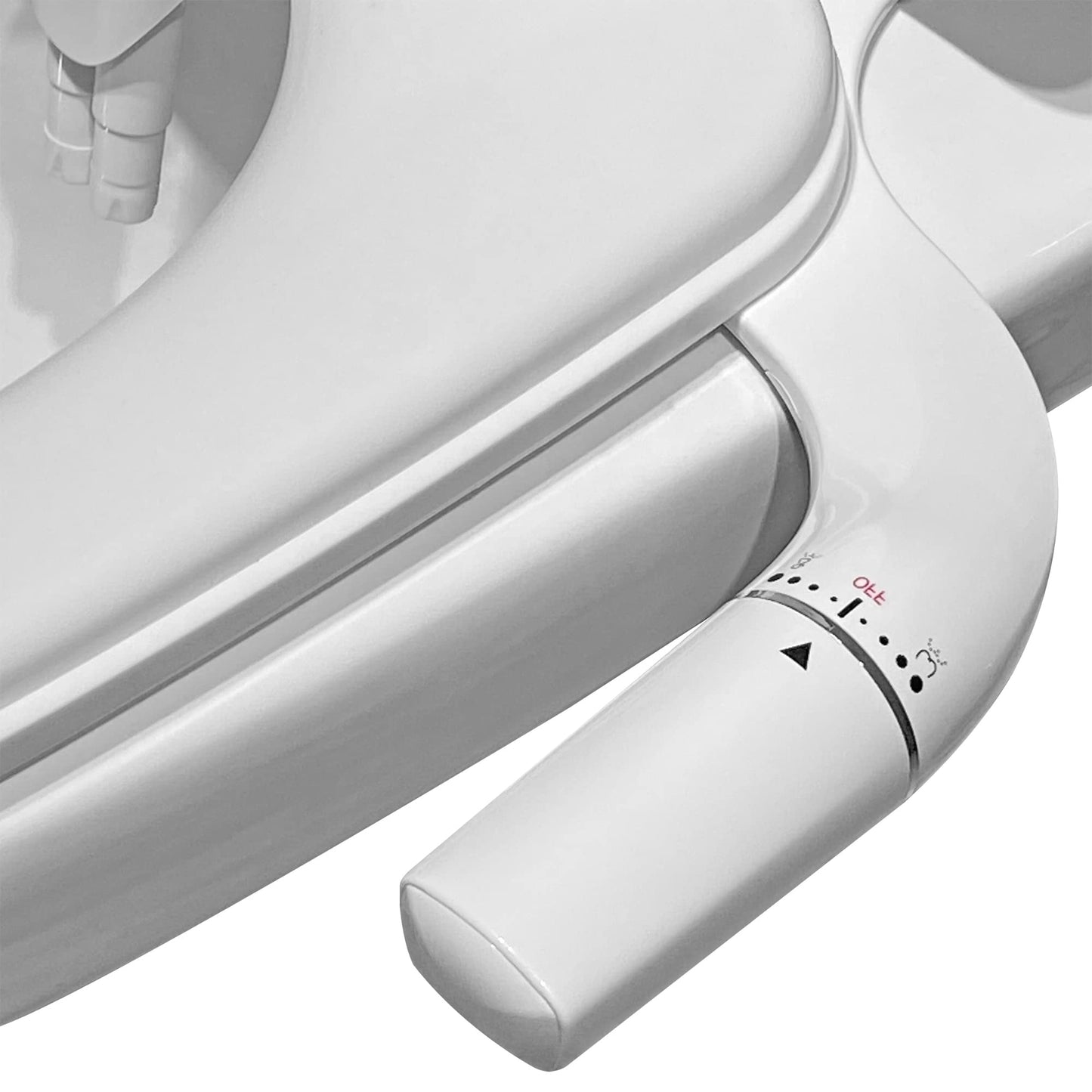 Bidet-Aufsatz mit Doppel-Düsen für Linkshänder, Left Hand Control