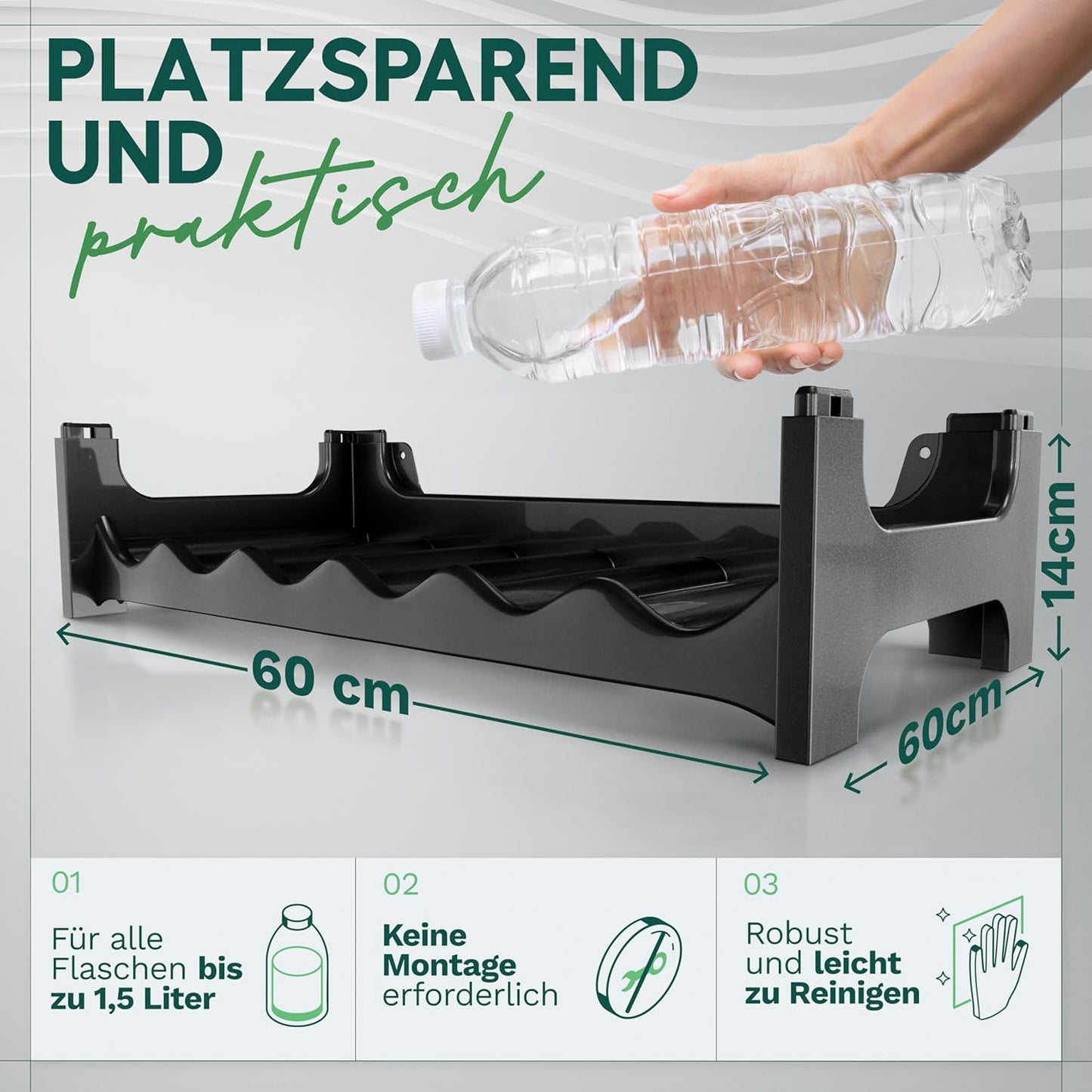 Stapelbares Flaschenregal