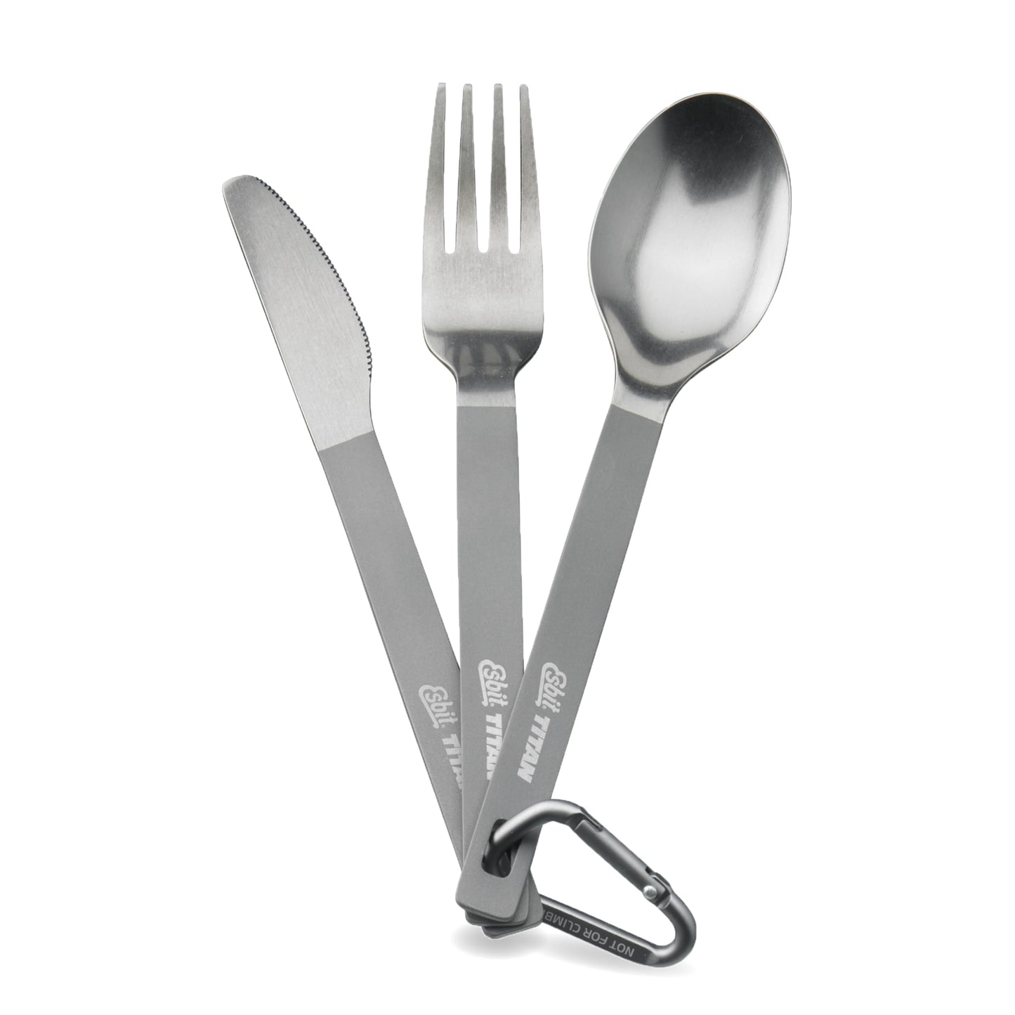 Titanbesteck 3-teiliges Set, ultraleicht, Silber