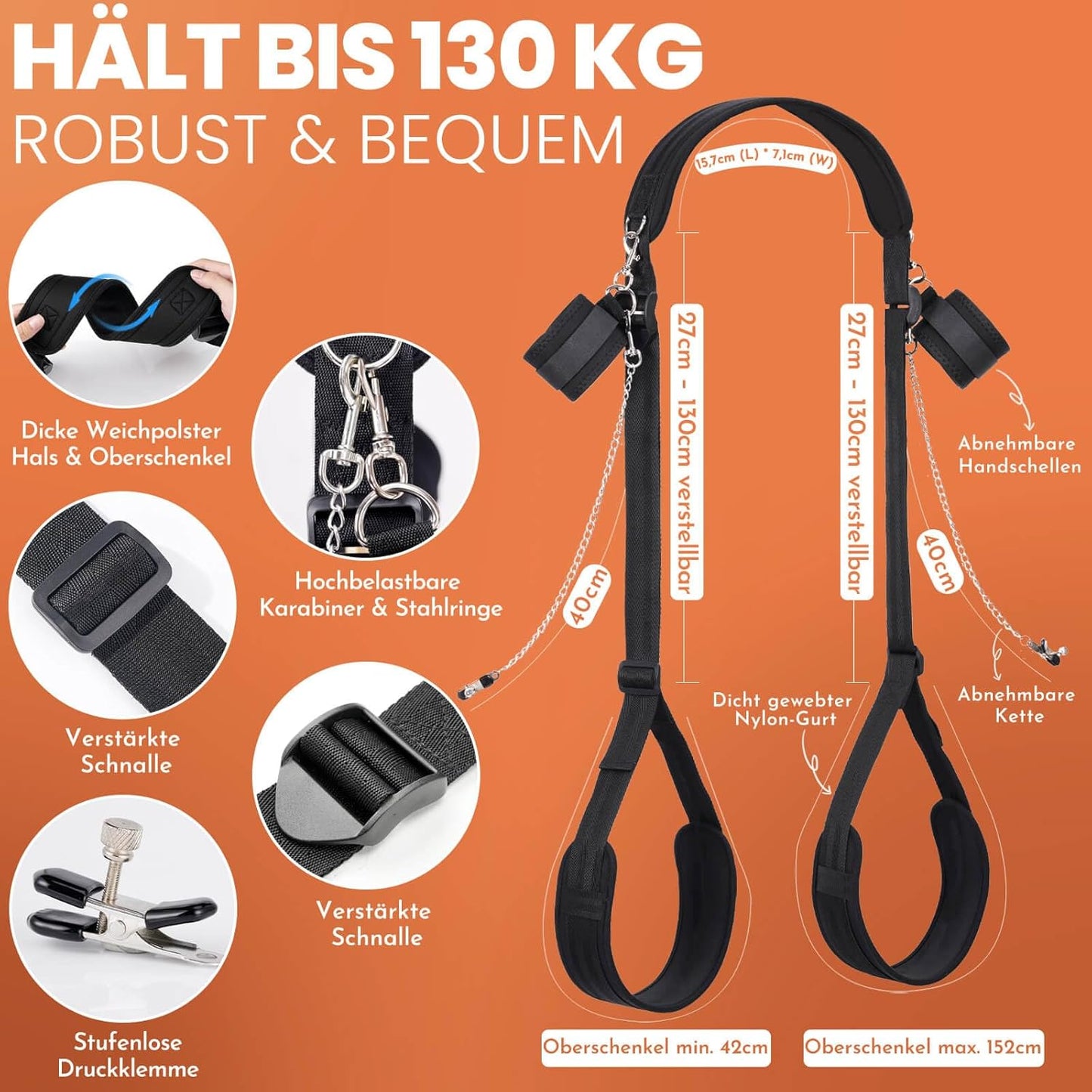 3-in-1 BDSM Bondage-Set für Paare