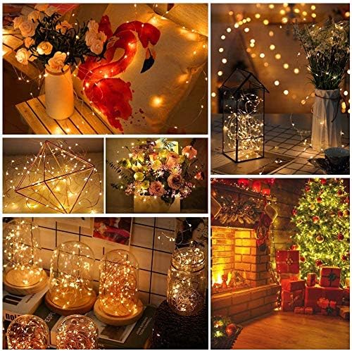 LED Lichterkette mit Timer, 16 Stück, Warmweiss 16