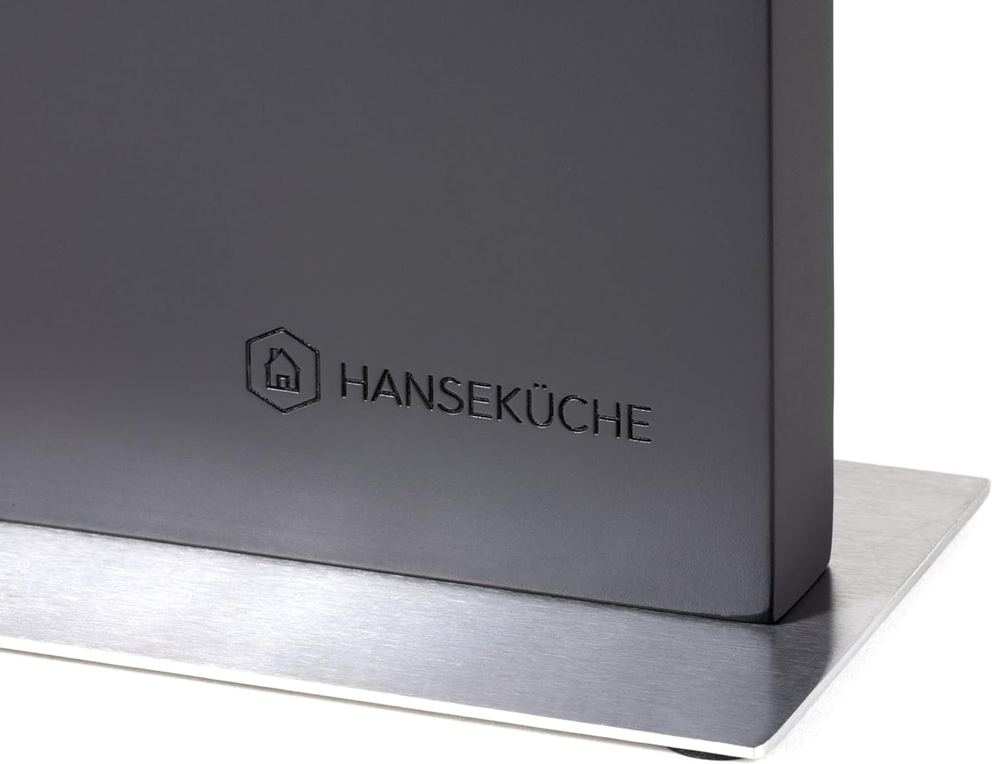 Magnetischer Messerblock, Schwarz Metallboden