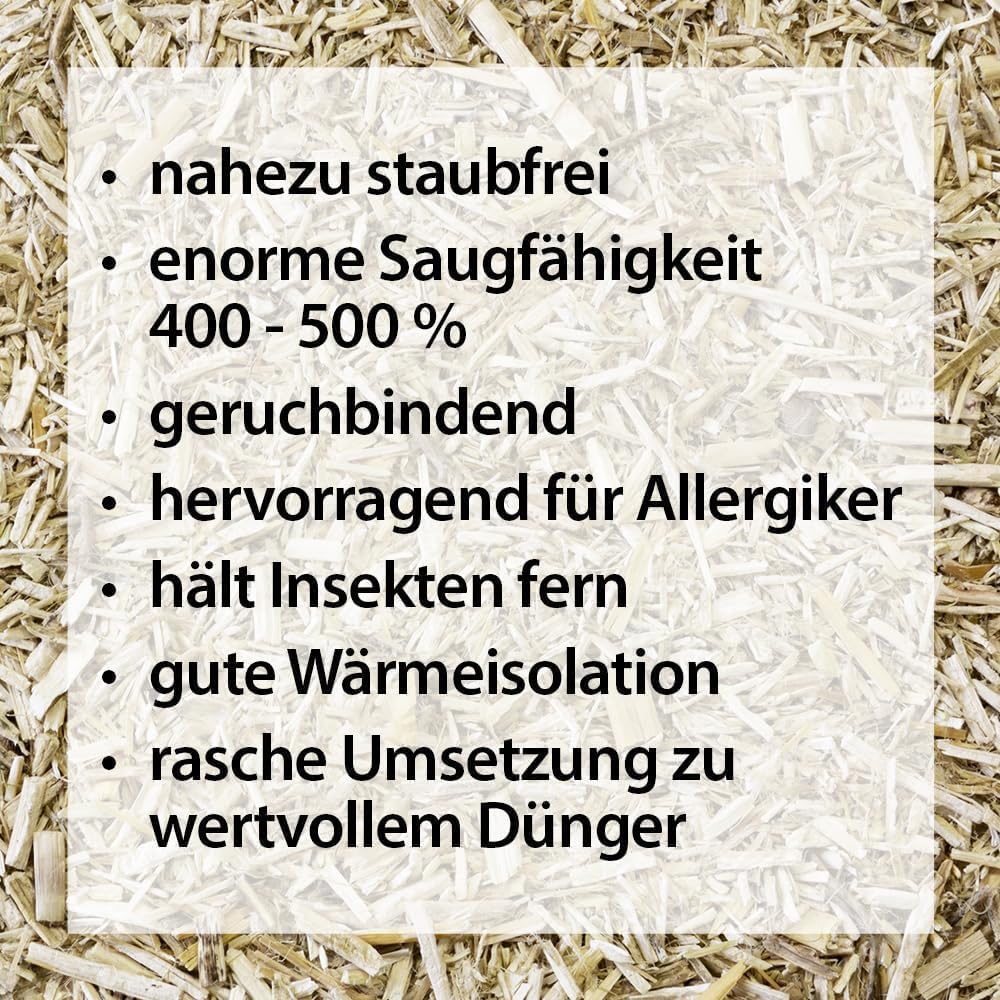Geruchsfreies Hanfeinstreu, 14 Kg