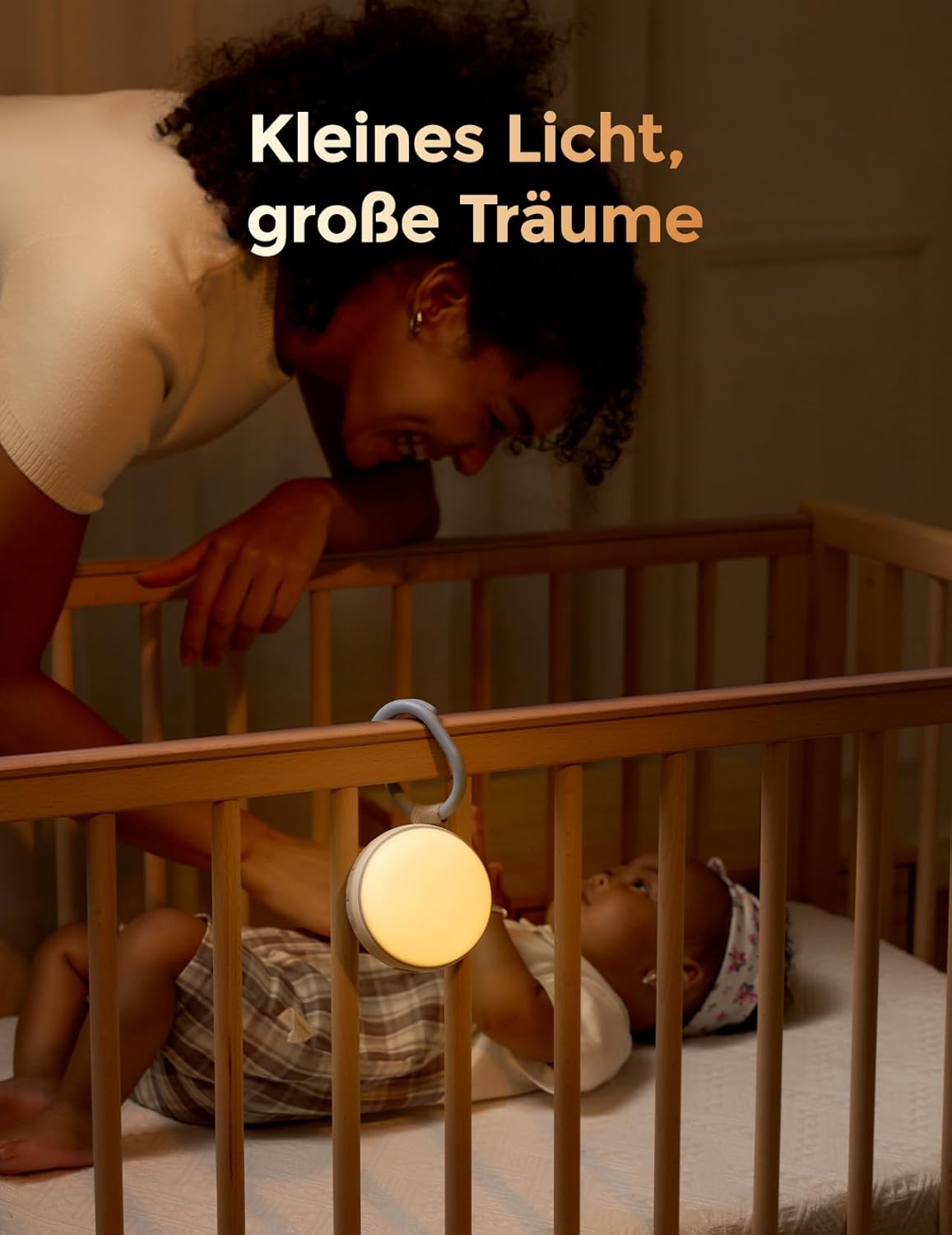 Tragbare White Noise Maschine mit Nachtlicht, Grau