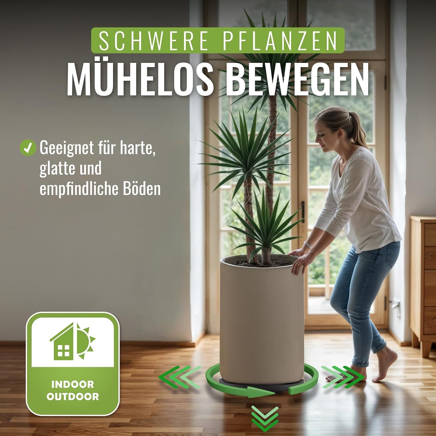 Pflanzenroller für Blumentöpfe, Ø28cm