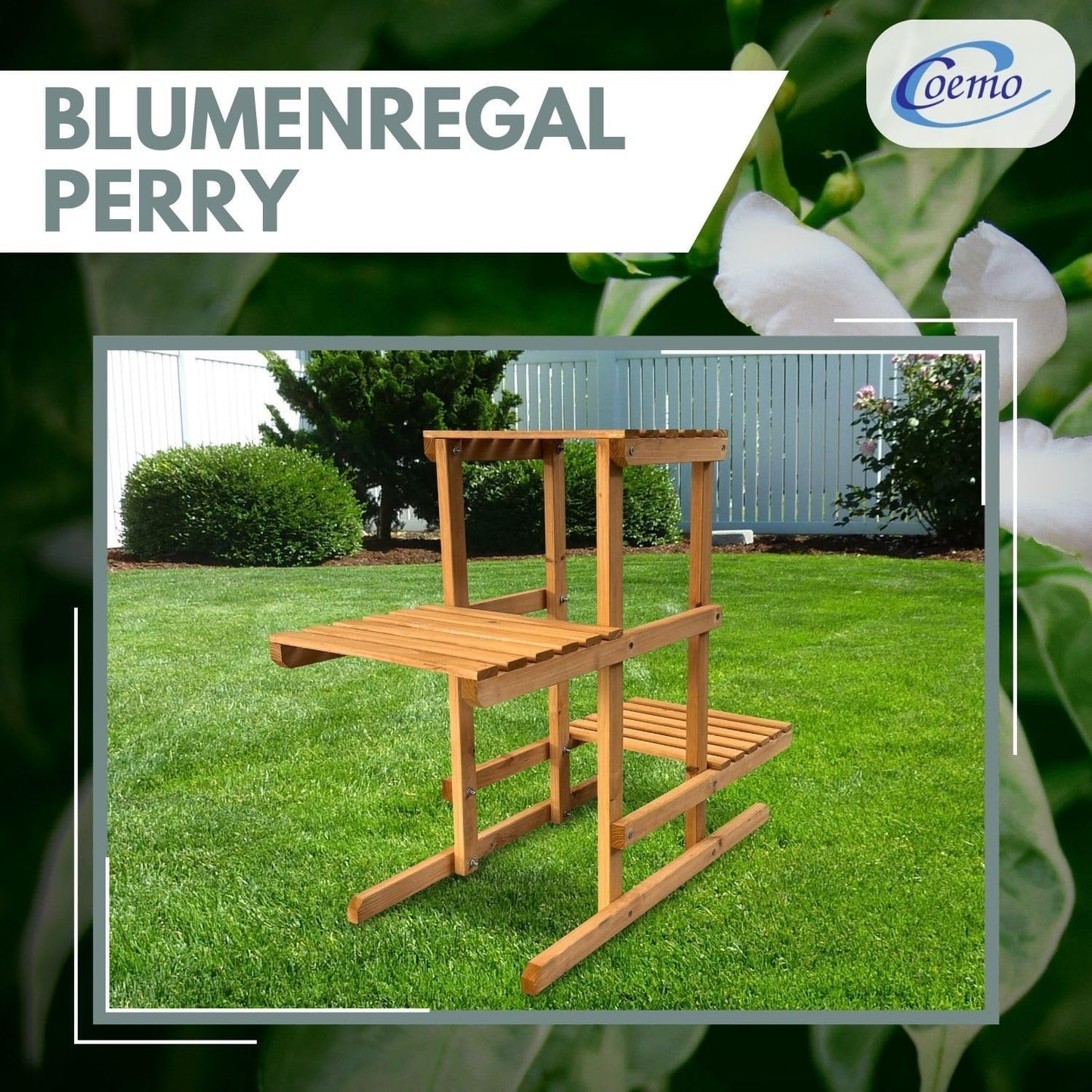 Perry Blumenregal mit 3 Etagen, 3 Etagen