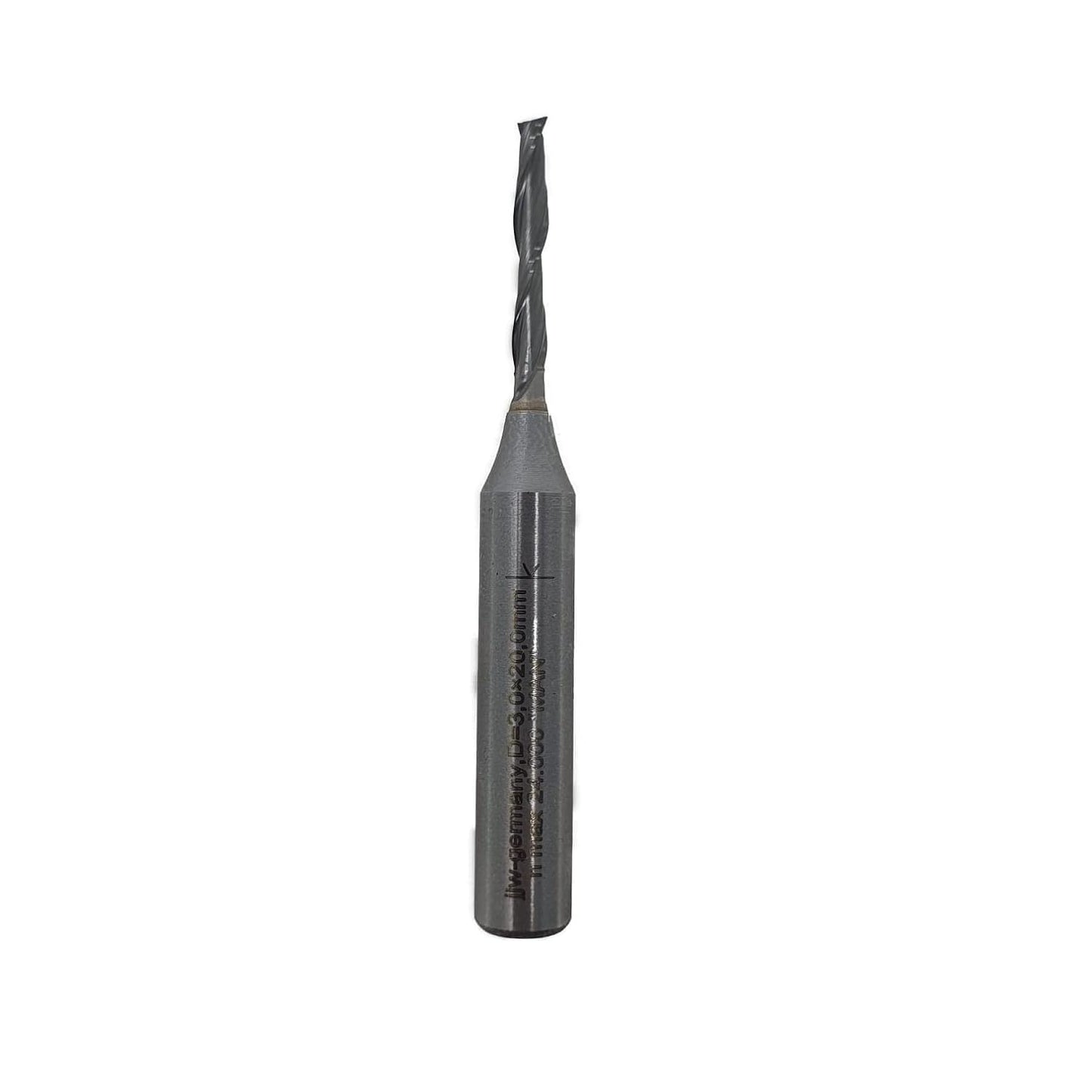 Spiralnutfräser, D= 3,0 mm NL 20,0 mm GL 66