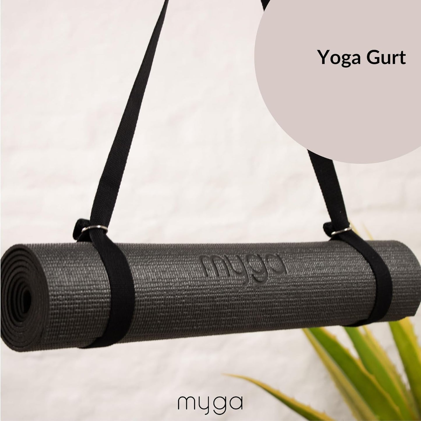 Yoga-Starter-Set mit Matte, Blöcken & Gurt, Schwarz