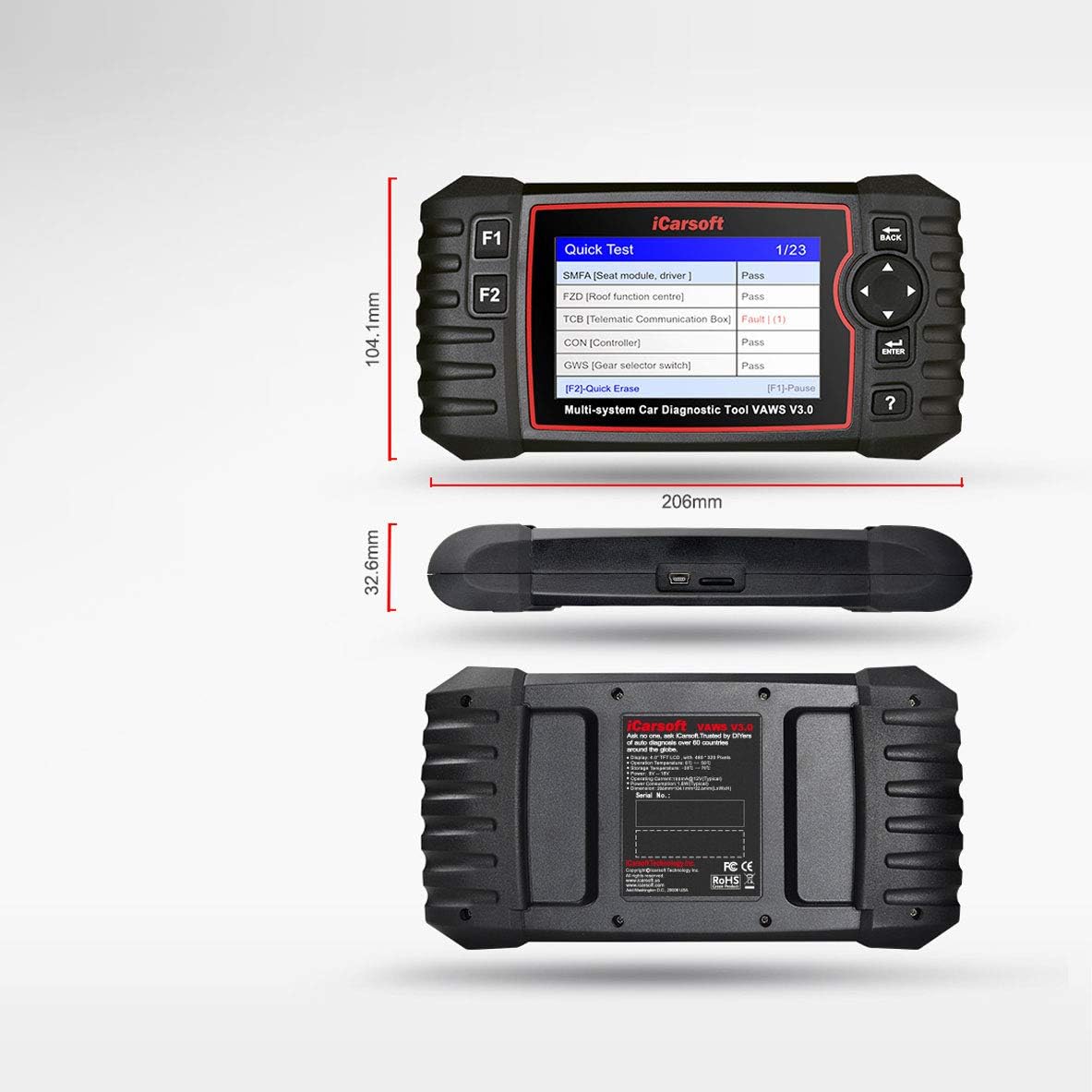 OBD II Diagnosegerät VAWS V3.0 für Audi/VW/Seat/Skoda