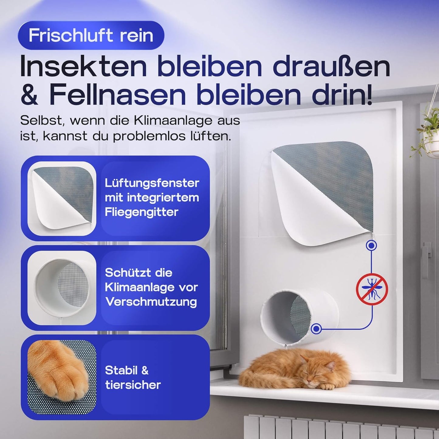 Fensterabdichtung für mobile Klimageräte (L3), L3