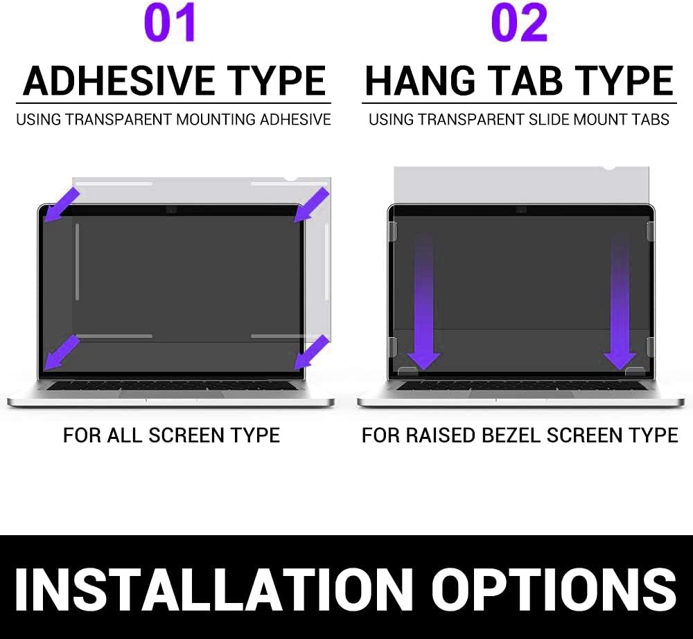 13.3 Zoll Monitor Blickschutz- & Anti-Blaulichtfilter, 13.3 Zoll 16:9