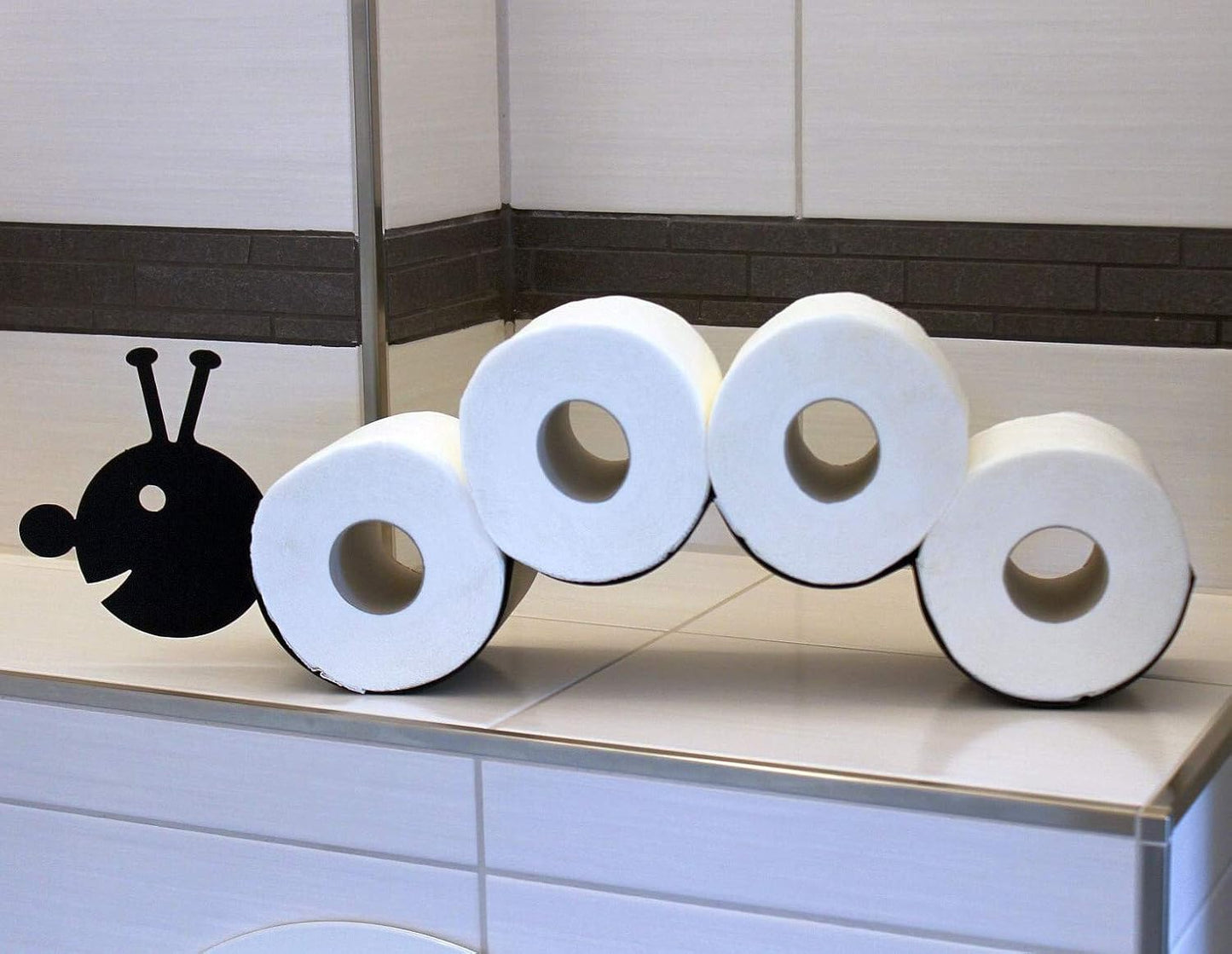 Toilettenpapierhalter Raupe